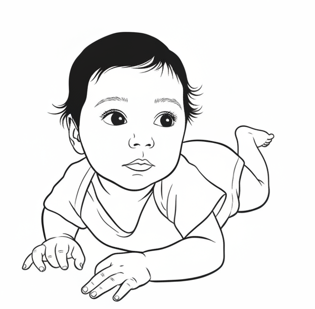 Baby moments illustration